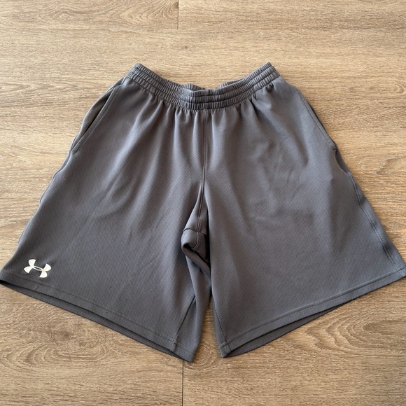 Under Armour Other - Under Armour Men’s Gray Athletic Mesh Shorts Lightweight Training Gym Wear